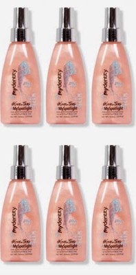 6 PACK GUY TANG MYDENTITY MY SPOTLIGHT 3.4 OZ ROSE GOLD HAIR SHIMMER SHINE SPRAY
