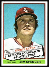 1976 Topps Jim Spencer #83T Chicago White Sox