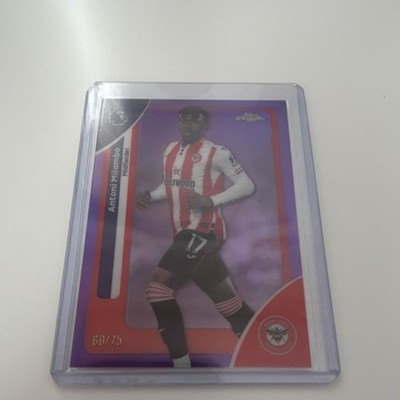 Topps Antoni Milambo Brentford Chrome Purple Parallel #40 /75 Premier League