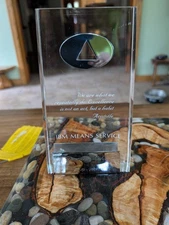 VINTAGE ULTRA RARE IBM SERVICE AWARD. this still has the inscription on it