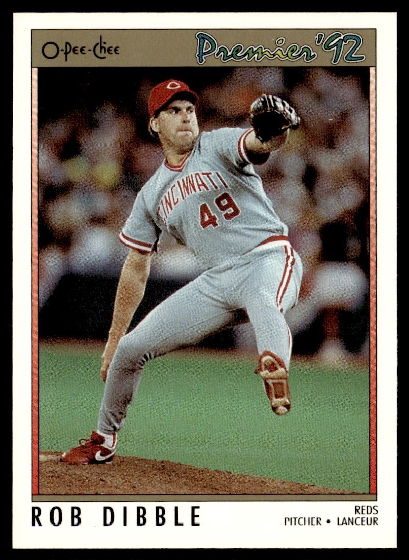 1992 O-Pee-Chee Premier Rob Dibble Cincinnati Reds #53