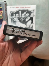Atari 7800 GALAGA - CIB / Complete, 1987 - Good condition - Tested, works great!