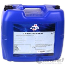 20L FUCHS MOTORÖL TITAN SuperSyn 5W-40 passend für VW 502.00/505.00 MB 229.3 20L FUCHS MOTORÖL TITAN SuperSyn 5W-40 passend für VW 502.00/505.00 MB 229.3
