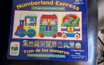 The Learning Journey  Numberland Express  Makes A 5 Foot Puzzle NEW SEALED