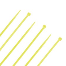 NavePoint 8 Inch Nylon Yellow Cable Ties 18 Lbs 100 Pack