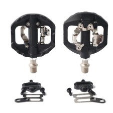 MTB Mountain Road Bike Cleats Clipless Pedals SPD Self-locking Pedal Kit