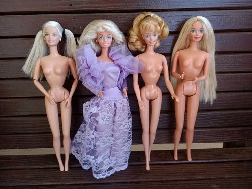 Superstar & Ceo Face Barbie Doll Lot Of 4 Vintage