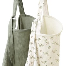 Coreeky 2 Pack Muslin Nursing Cover for Breastfeeding, Soft Spring Meadow