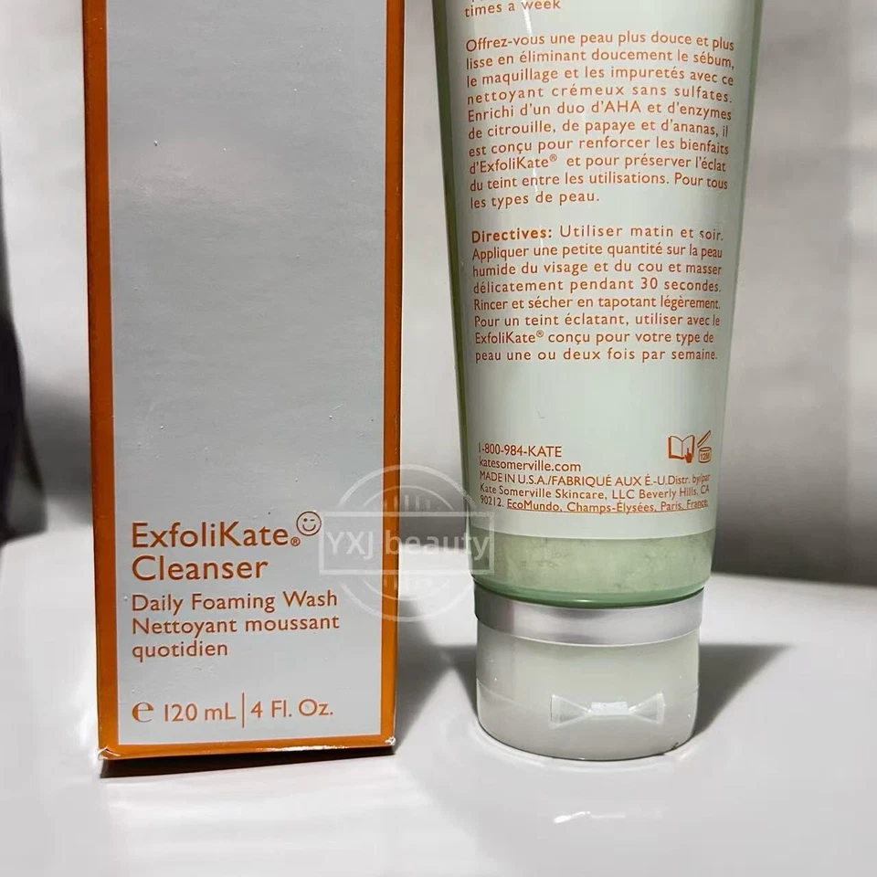 Limpiador en espuma diario Kate Somerville ExfoliKate AHA & enzima 120 ml ~ nuevo sellado Foto 3 de 4