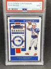 TOM BRADY 2019 PANINI CONTENDERS SEASON TICKET # 9 PSA 9