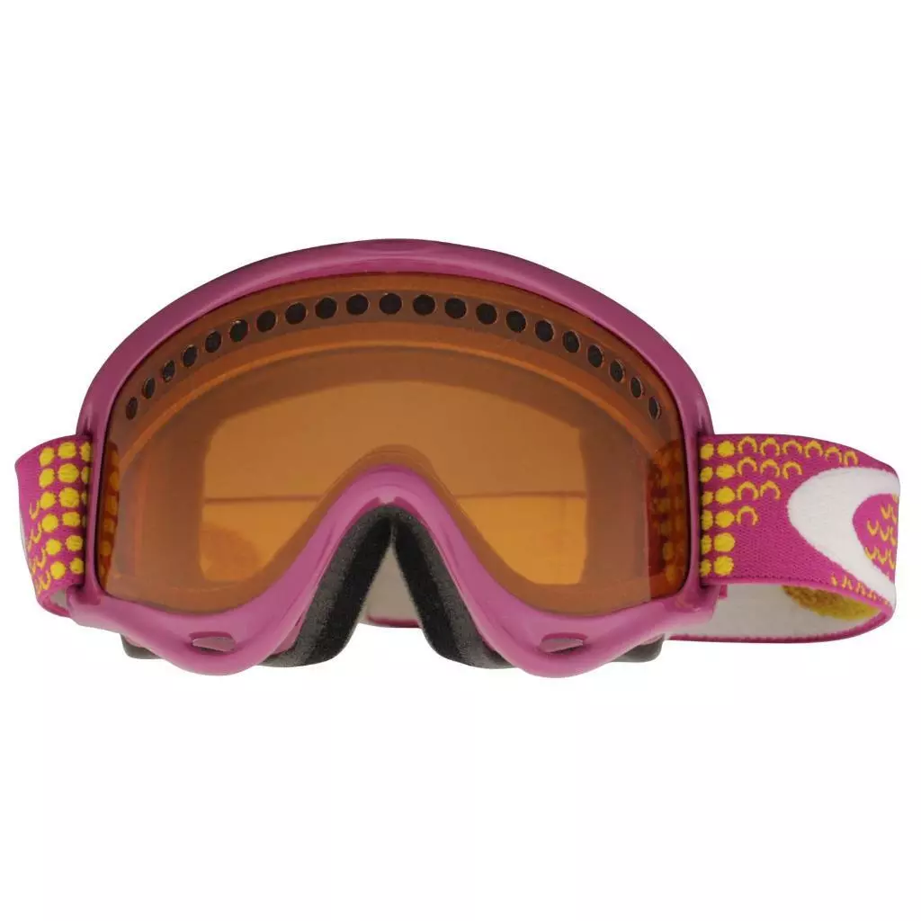 Oakley 57 416 XS O Frame Violet Yellow Moons Persimmon Youth Snow Ski Goggles