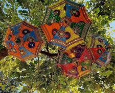 Wholesale 20 PC Wedding Mehndi Event Decorative Party Parasol Indian Umbrella