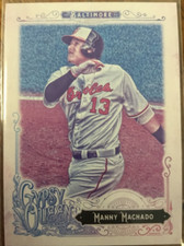 2017 Topps Gypsy Queen Missing Blackplate #154B Manny Machado SP VAR Thowback 