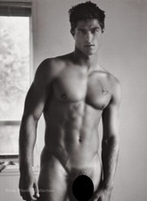 2003 Vintage BRUCE WEBER Male Nude RAPHAEL Tattoo LARGE Format Photo Engraving