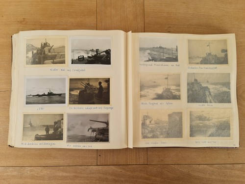 Uniformjacke Kriegsmarine, sog. Kollani, und Fotoalbum, Narvik, Tirpitz, WK II - Bild 21 von 24