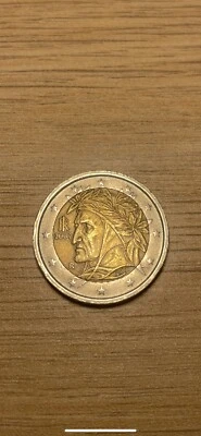 Pièce 2 EURO 2002 Italie Dante Alighieri - Photo 1/4