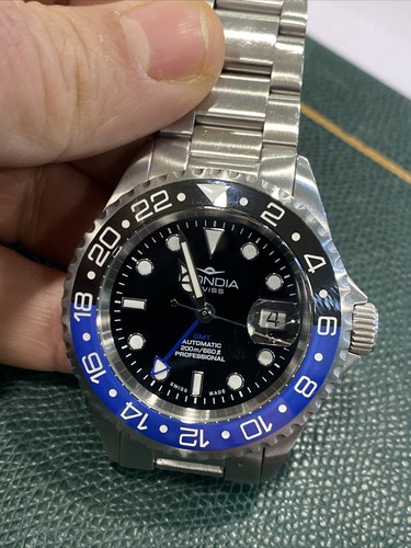 MONDIA automatico GMT MASTER ETA 2893-2 BATMAN | eBay