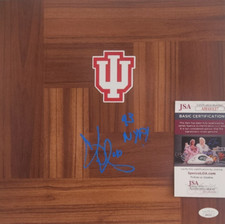 Calbert Cheaney Signed Floorboard w/ JSA COA #AH41127 Indiana Hoosiers