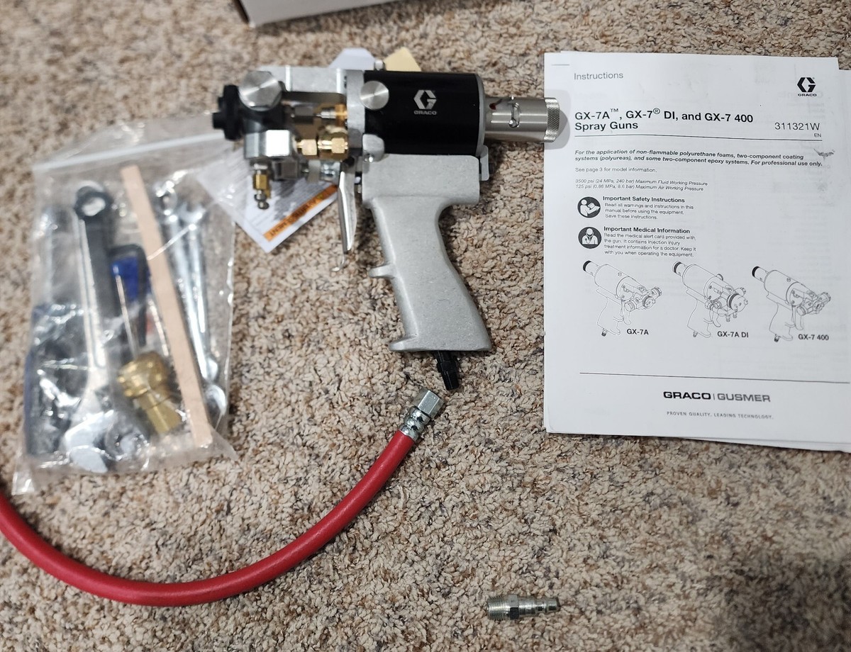 Graco Fusion GX-7 Spray Gun Package - GX-7A-1/90 Part Graco Fusion GX-7 Spray Gun Package - GX-7A-1/90 Part
