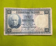 Iceland 10 Kroner 1928 Banknote