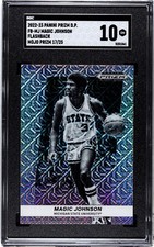 2022 Panini Prizm Draft Magic Johnson FLASHBACK MOJO PRIZM /25 SGC 10 GEM MINT