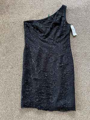 NWT Lauren Ralph Lauren Evening 1-Shoulder Lace Glitter Dress Size 16 Black $210 | eBay NWT Lauren Ralph Lauren Evening 1-Shoulder Lace Glitter Dress Size 16 Black $210 | eBay