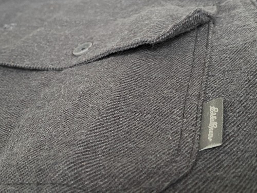 NEW! ~ EDDIE BAUER Fleece Lined Flannel Shirt Jacket, M MED Carbon Gray ~ ($115) - Imagen 6 de 13