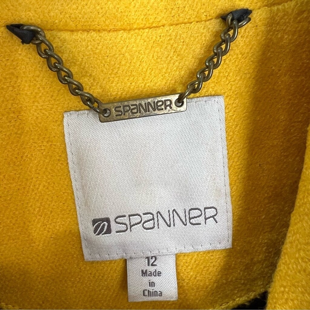 Spanner button back wool blend double breasted pe… - image 10