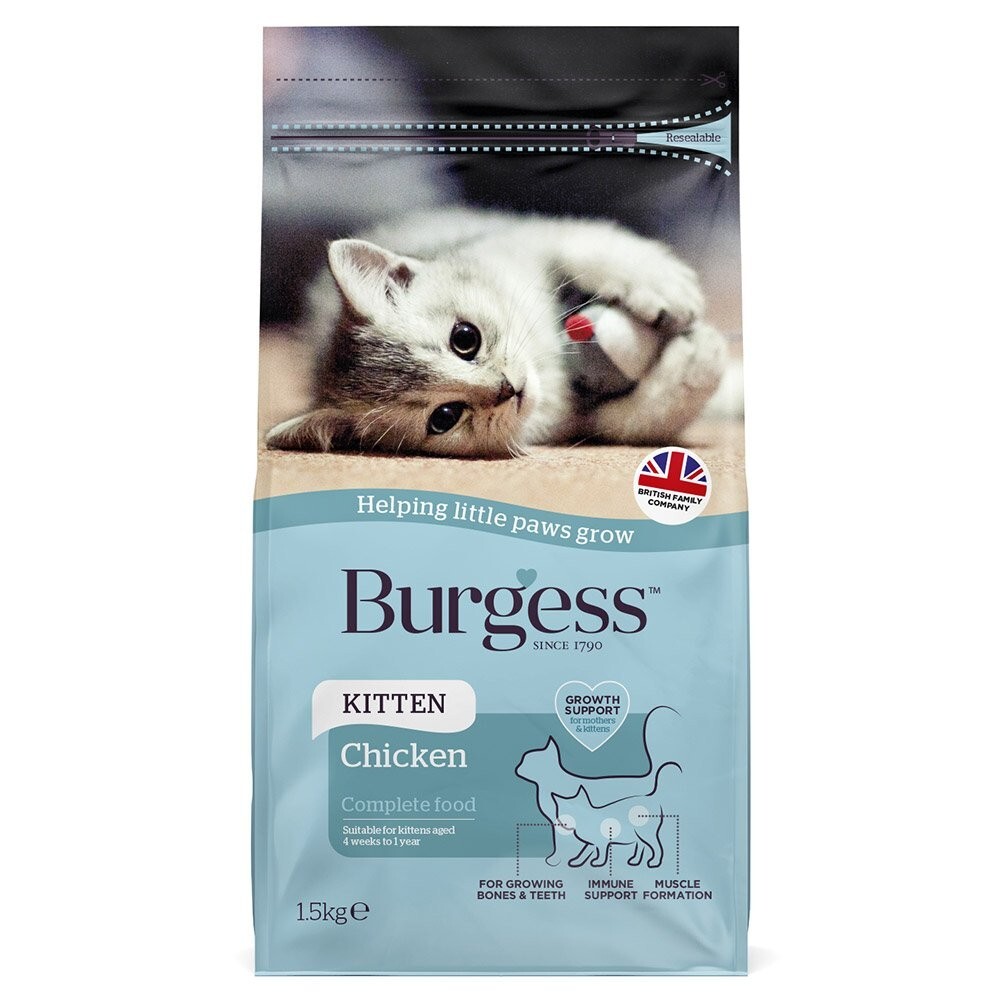 Burgess Chicken Complete Kitten Food 1.5kg - Image 3