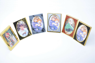 Passbildrahmen Metall Vergoldet 3,5 x 4,5 cm Passbild Portraitrahmen Edelstahl