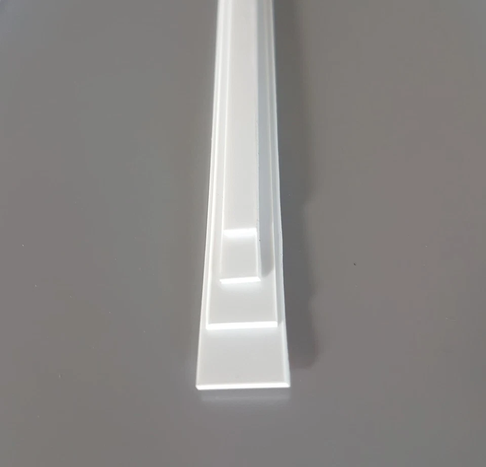Plasticard Strips 350mm Long White Matt/Matt 0.25 to 1mm Thick 5 6 10 12mm Wide - Image 4 of 4