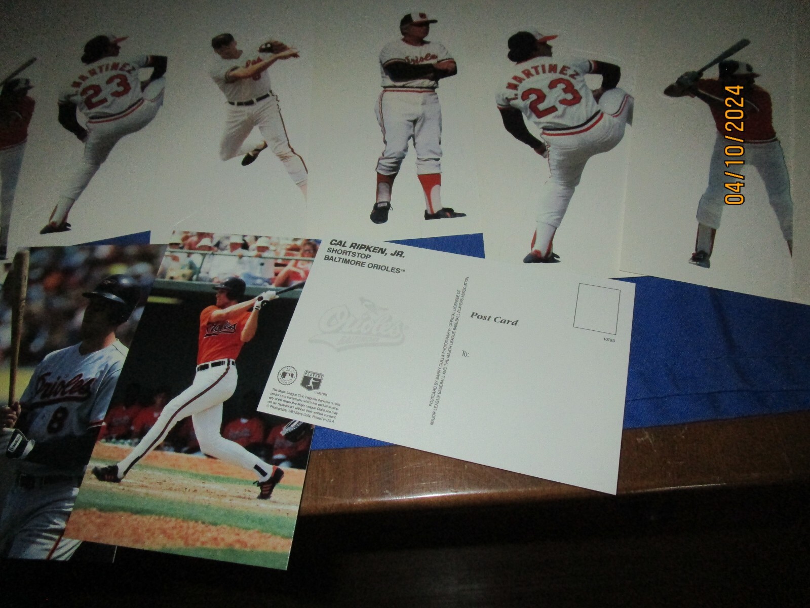 1991 Crown Baltimore Orioles 9" Die Cut Baseball Card Lot + Cal Ripken