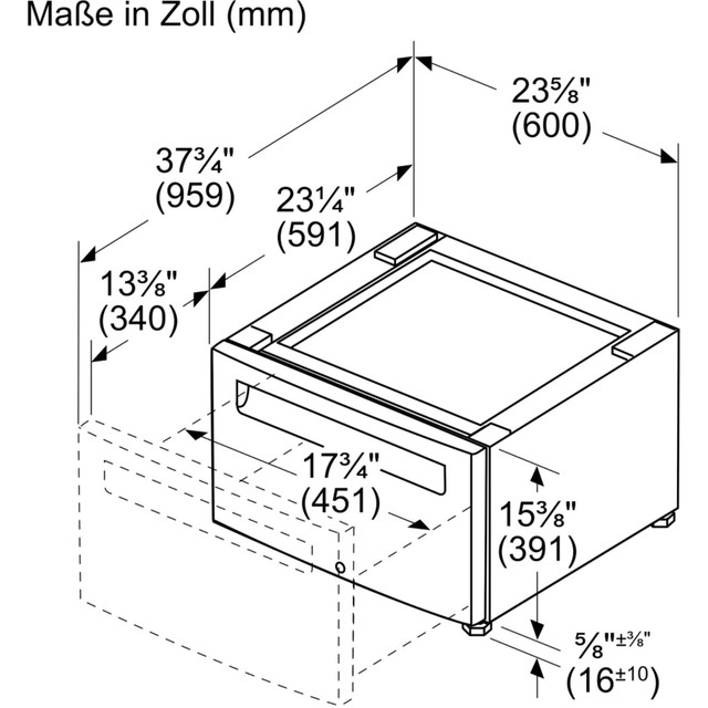 Bosch Wmzpw20w Podest mit Aufbewahrungsschublade online kaufen | eBay