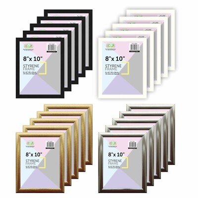 5x Bilderrahmen 8x10 Wandbehang Bilderrahmen Styrol Bordüre Wohndeko UK