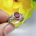 Red Garnet Gemstone Ring, 925 Sterling Silver, Handmade Jewelry Ring, all Size
