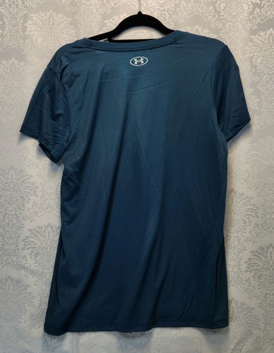 T-shirt Under Armour blu sciolta traspirante taglia L* - Foto 2 di 4