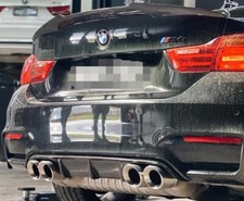 3.75" Silver Slip-On Exhaust Tips for BMW M4 (F82/F83) 2014-2020