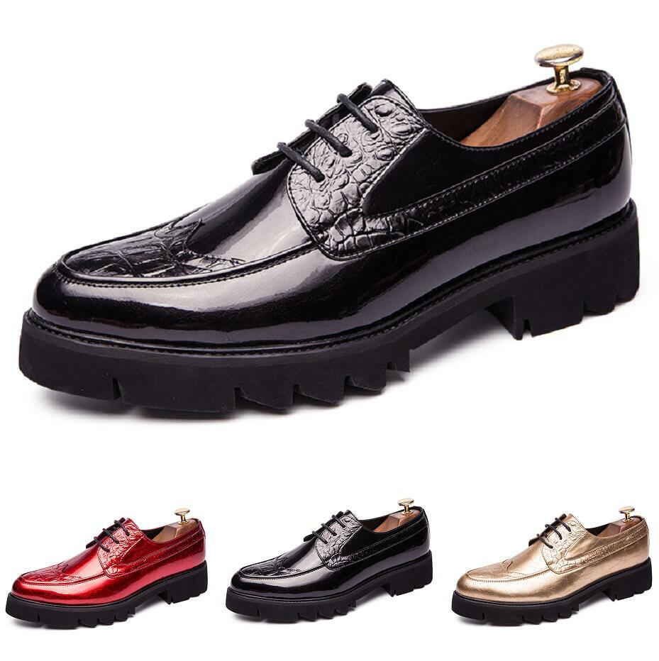 SAOLA Scarpe uomo moda pelle matrimonio Oxford abito plateau formale inglese casual