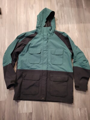 Cabela s Guidewear Gore-Tex Men Green Hooded Parka Jacket XL TALL simms Fishing