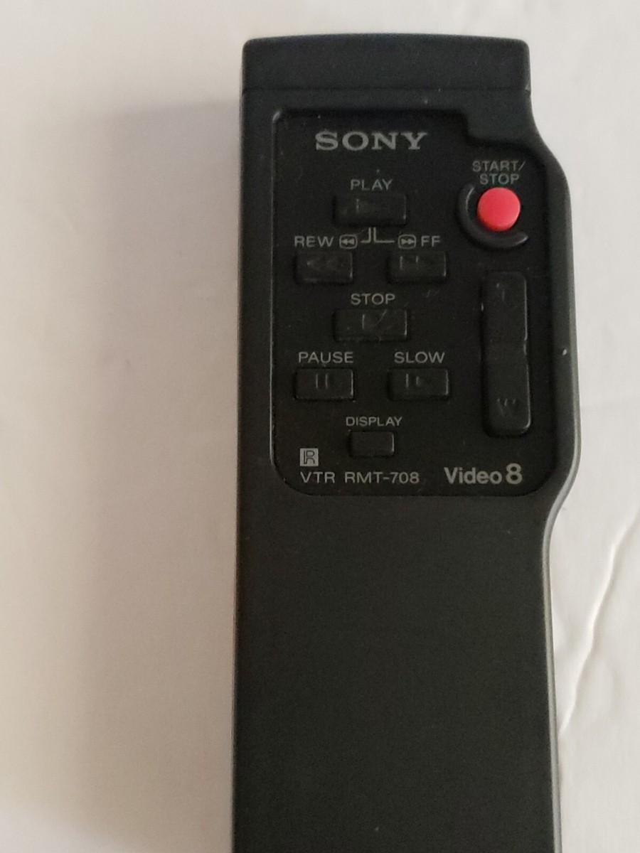 GENUINE OEM Sony VTR RMT-708 Video 8 Remote Control Handycam CCD