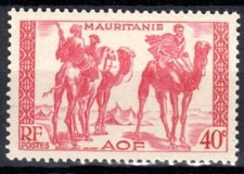 1939-46  MAURITANIE  Y & T   N° 105  NEUF * *  SANS CHARNIÈRE