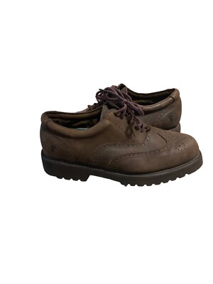 Frye Brown Leather Medford Wing Tip Oxford Shoes Mens Size 8  display picture 3