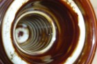 Vintage Ceramic Brown Glazed Electrical Insulator Mushroom 3.25" across Threaded — photo 6