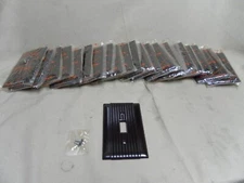 1pc NOS Vintage P&S Pass & Seymour UNILINE Deep Brown ribbed Light Switch Cover