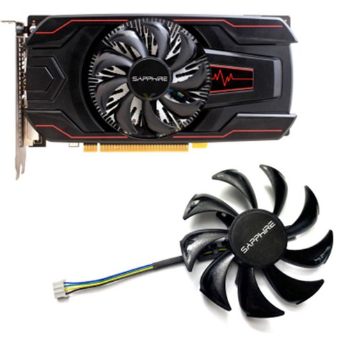 Für Sapphire RX460 RX550 2G D5 ITX GA91S2M Ersatzteil Grafikkarte Lüfter - Bild 2 von 5