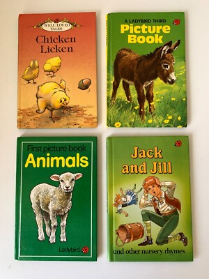 Vintage Ladybird Reader Books: Animals Jack and Jill Chicken Licken Picture Book