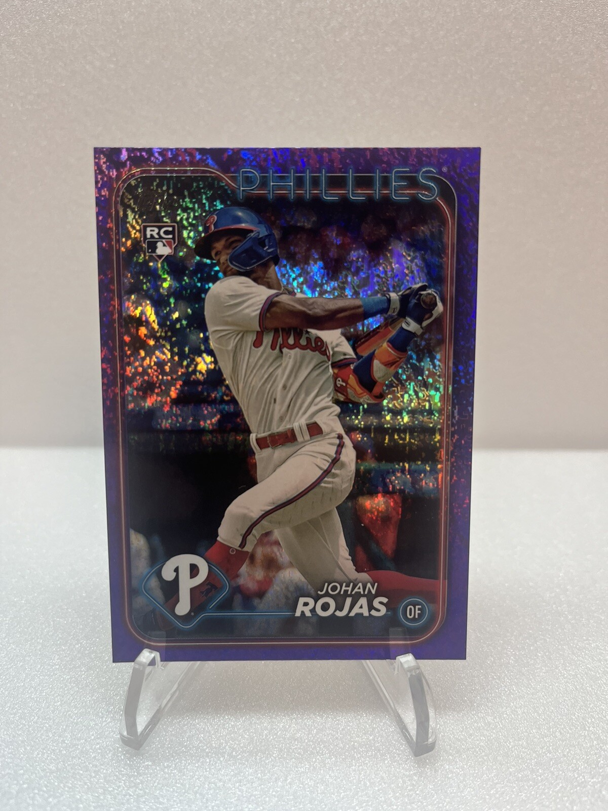 2024 Topps Series 1 Purple Holofoil /799 Johan Rojas #209 Rookie RC