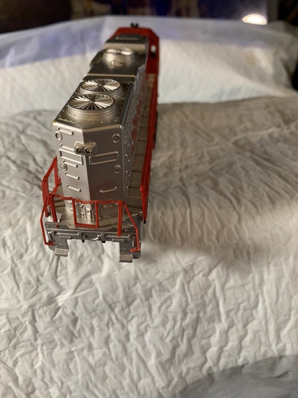 HO Scaler Locomotive Engine Santa Fe 3500 Gray Red