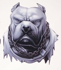 Angry Pit Bull Dog Graphic Decal Diesel Fit Mack Golf Cart Sticker Decals Truck
