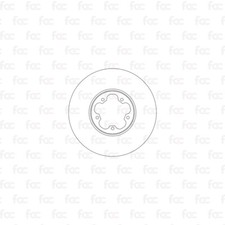 Image of Brake Disc Rotors For Ford Transit Mk8 Front Axle Abtex BD1852V